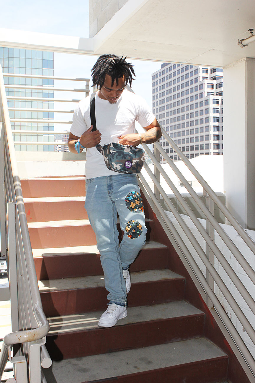 Thumbnail: Quik Wikk Fanny Pack: Green Camouflage