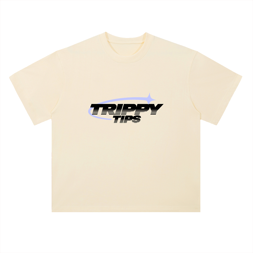 Thumbnail: Quik Wikk Trippy Tips II Heavyweight Drop Shoulder Cotton T-Shirt