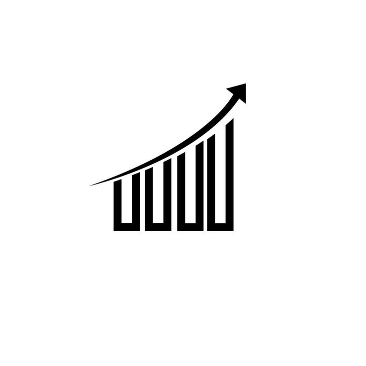 Growth Vector Icon For Bussines With Black Colour.jpg