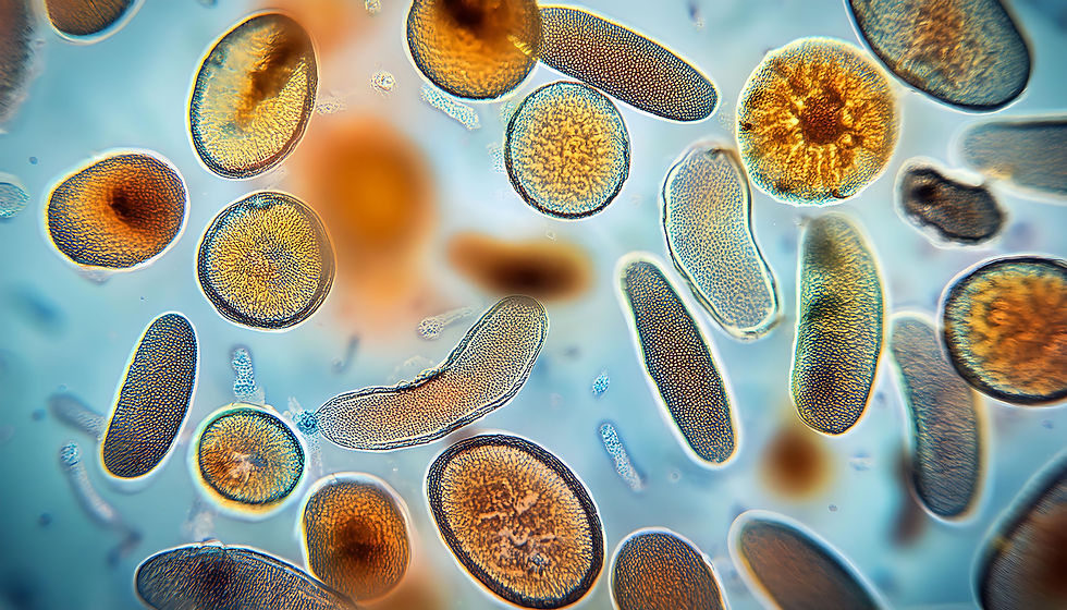 Protozoa seen under a microscope. high resolution image..jpg