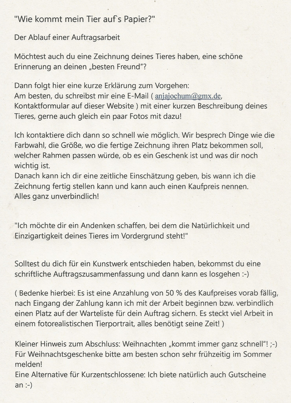 Auftragsablauf