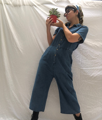 macacão jeans promoção