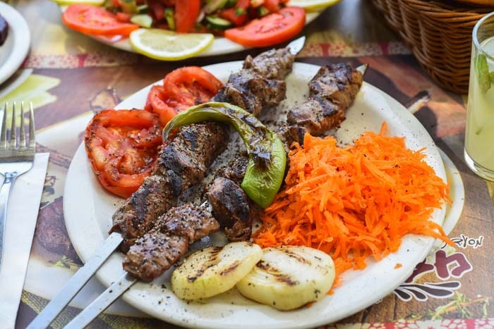 Arranged Food and Objects