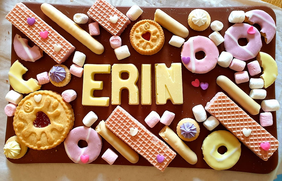 Thumbnail: Personalised Extra Large Chocolate Slab with Biscuits