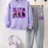Thumbnail: 2pcs Girls' Spring/Autumn Long Sleeve "Kpop Anime Sweet Cool Girl" Print Round N