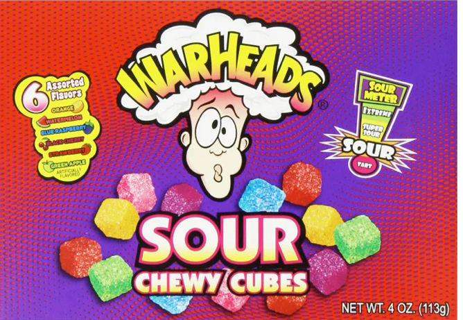 Warheads sour cubes (113g)