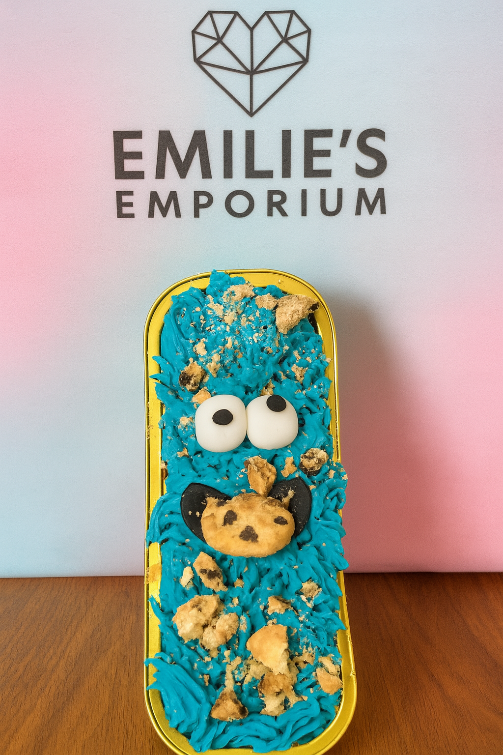 Mini Cake Loaf - Cookie Monster