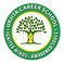 Logo of Urjita Career school with a Peepal tree and a Pen nib as its stem surrounded by round text "urjita career school"