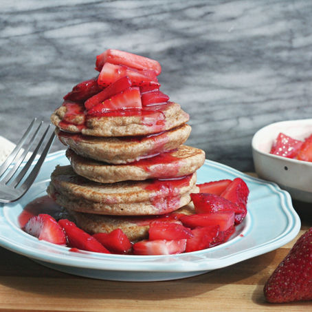 Fluffy Whole Wheat Pancakes