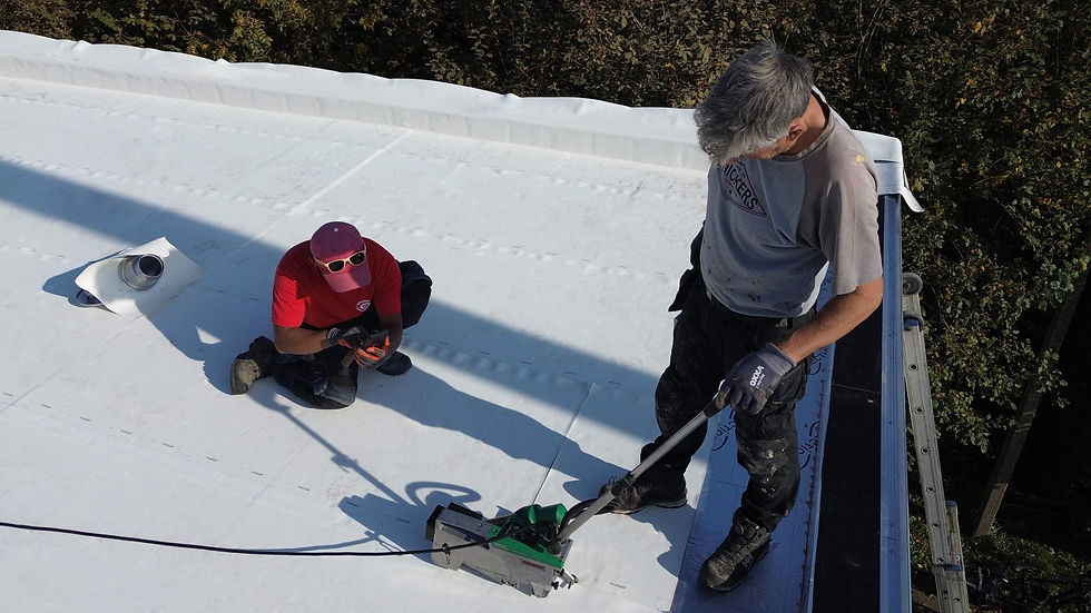 Блестящо бял EPDM покрив с Alphathor Snow