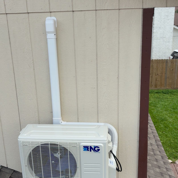 Backyard Cabin in Lindale - Ductless Mini Split Installation HVAC