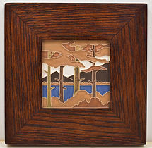 Framed Lake Tahoe Pines Tile