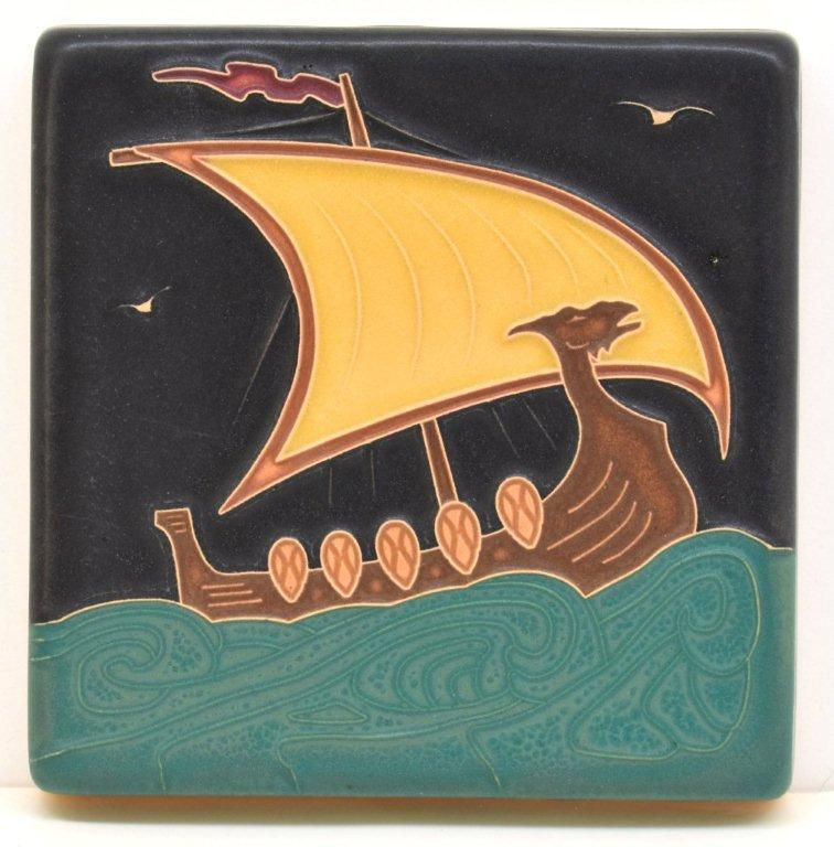 Thumbnail: GREENE AND GREENE INSPIRED TILE CLOCK WITH 4"X4" ACT TILE