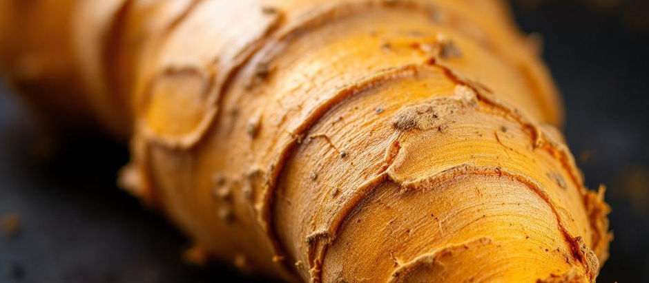 Estrutura molecular da curcumina com destaque para propriedades antioxidantes e análise laboratorial.