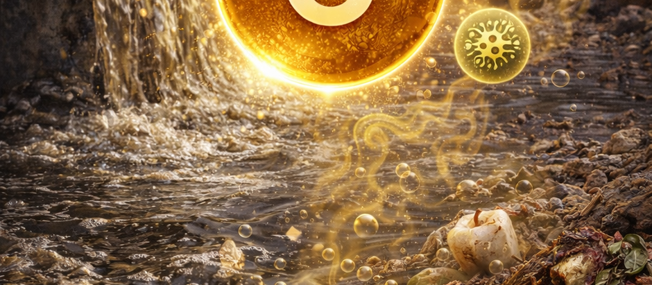 Imagem de reator biológico em estação de tratamento de esgoto com formação de biomassa ativa