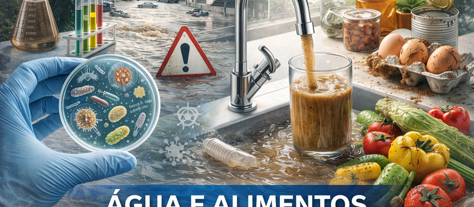 Cuidados essenciais com água e alimentos após enchentes: saiba como evitar contaminações, prevenir doenças e garantir segurança sanitária com análises laboratoriais confiáveis.