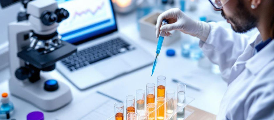 Laboratório realizando análise microbiológica da água durante o verão brasileiro para prevenção de surtos de doenças transmitidas pela água.