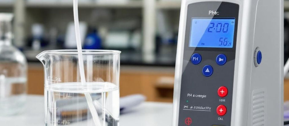 Imagem de um rio com peixes e vegetação aquática, destacando a importância do oxigênio dissolvido para a vida aquática.