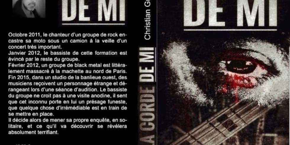 Dédicace du livre " La corde de mi" avec l'auteur Christian Guillerme