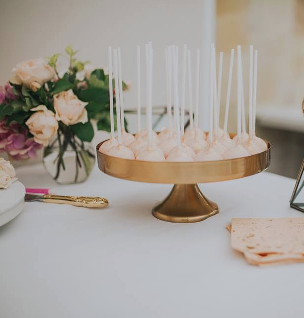 30cm Brass Metal Cake Stand