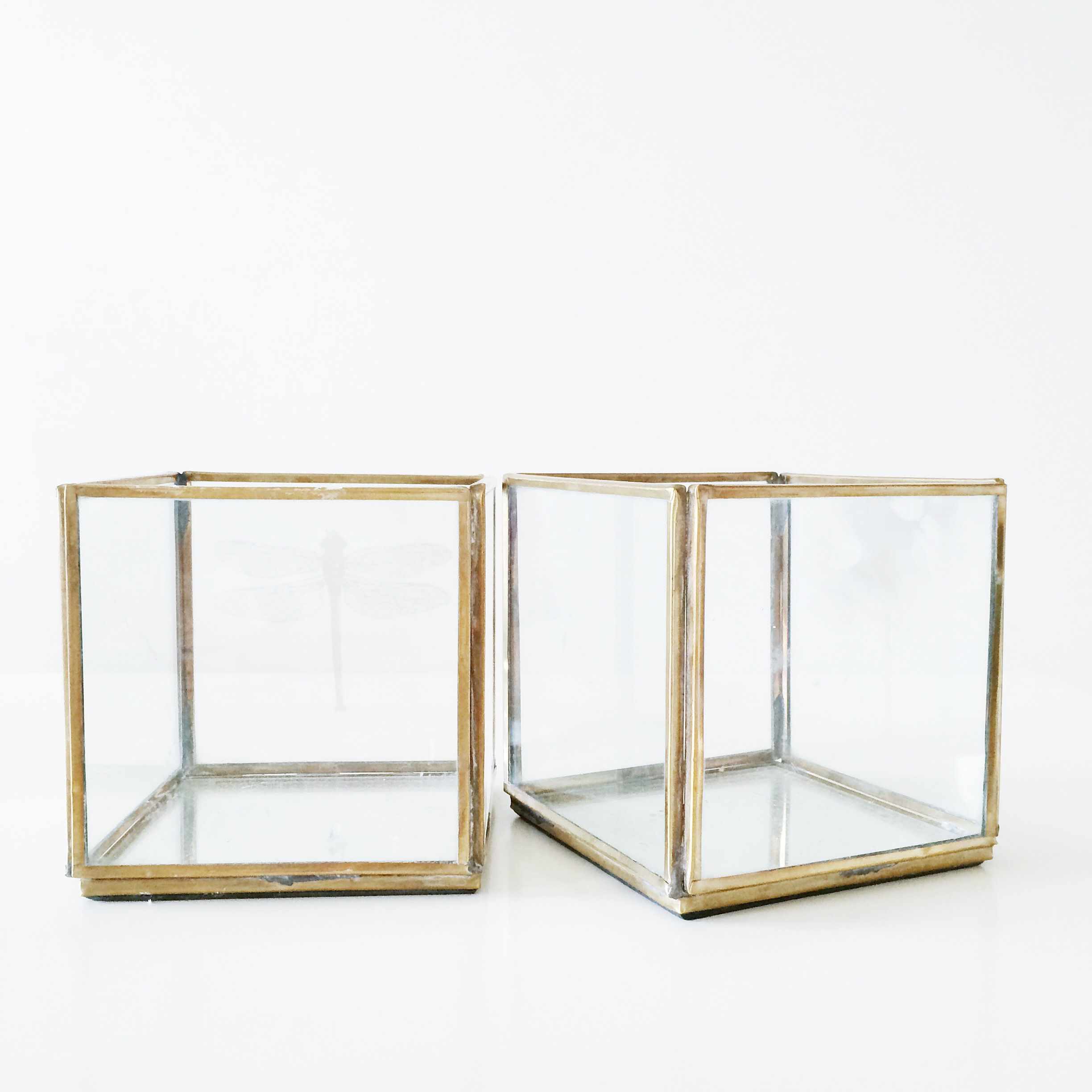 Brass Square Candle Holder