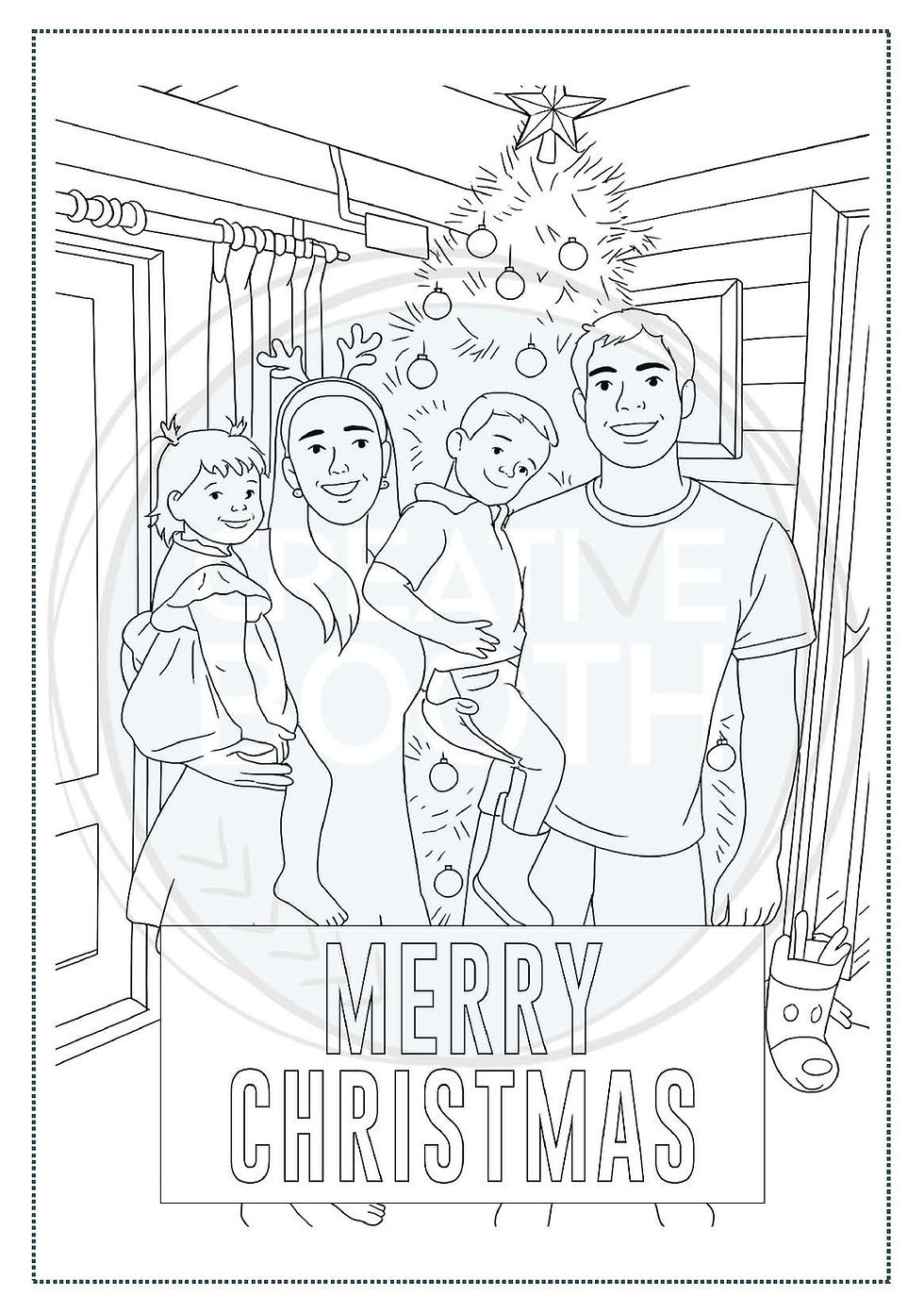 Thumbnail: Digital Personalised Colouring Pages