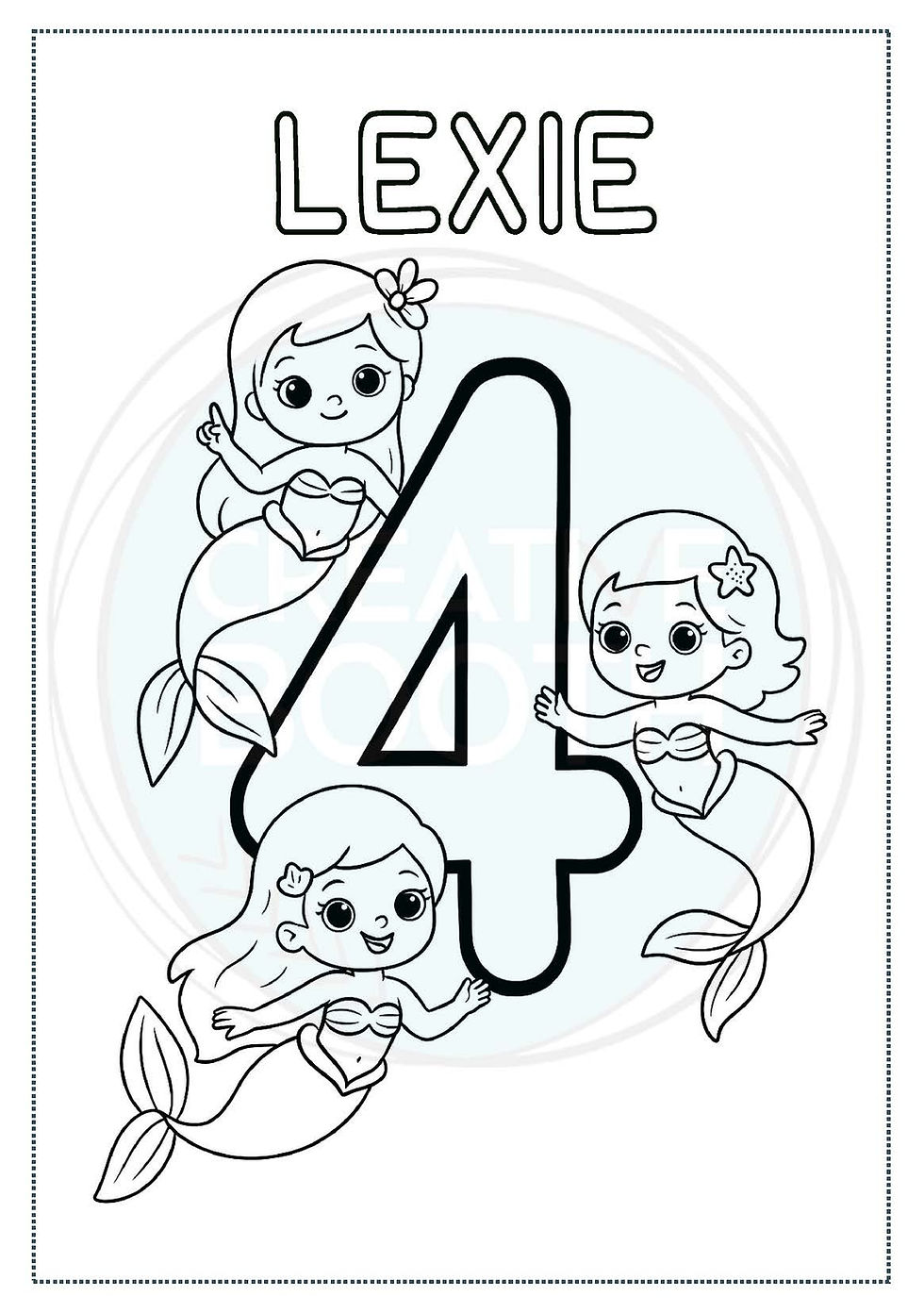 Thumbnail: Digital Personalised Colouring Pages - AGES
