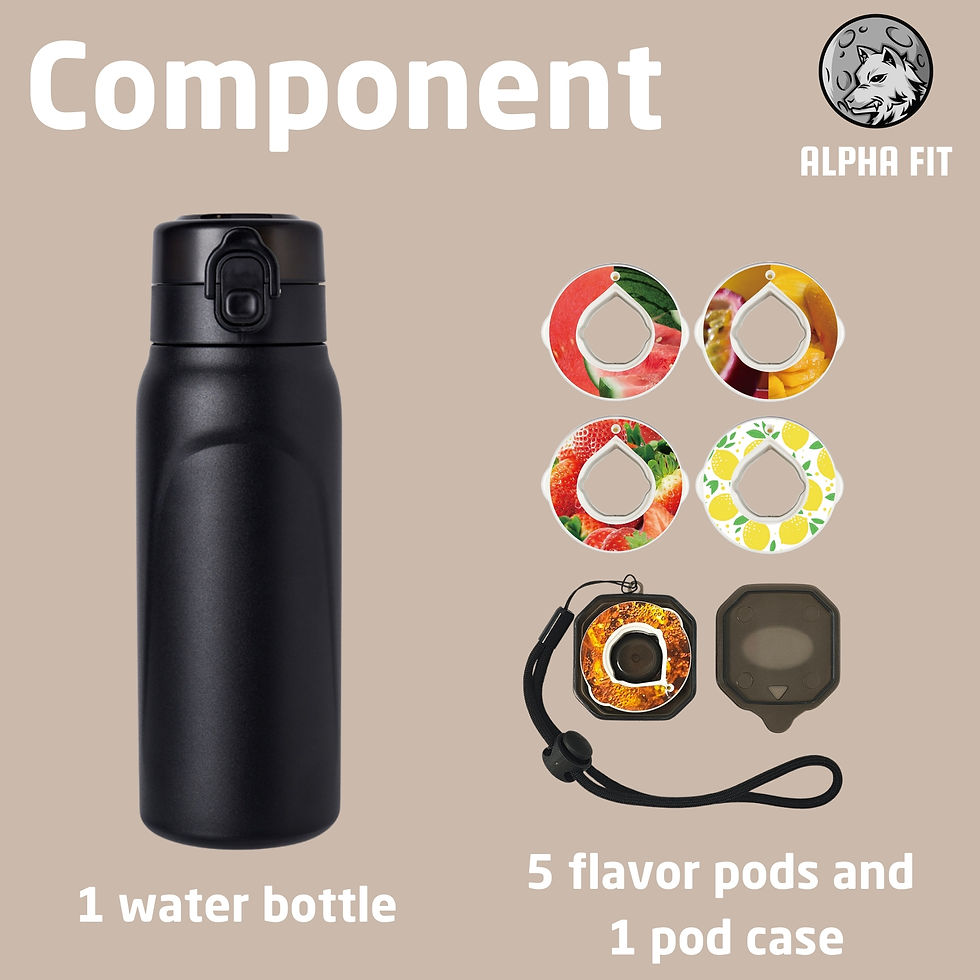 Thumbnail: alpha fit air up flavored water bottle stainless steal water bottle