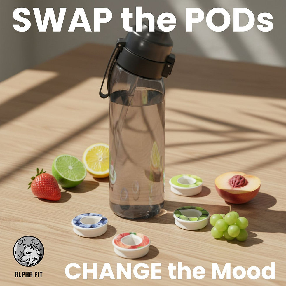 Alpha Fit Flavor Bundle | 650ml Air Up Compatible Water Bottle + 7 or 16 Flavor Pods | Zero Sugar Scented Hydration System