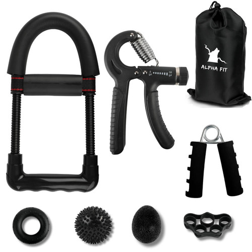 Alpha Fit Complete Hand Grip Strengthener Workout Kit | Alpha Fit
