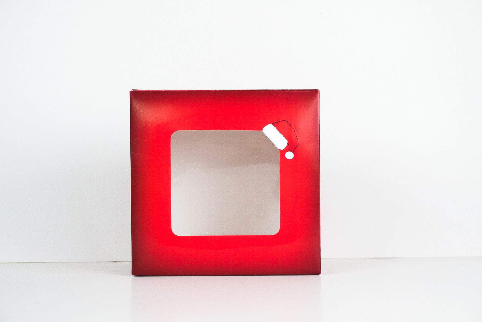 8 x 8 x 3 Naughty or Nice Santa Pre-Formed Box
