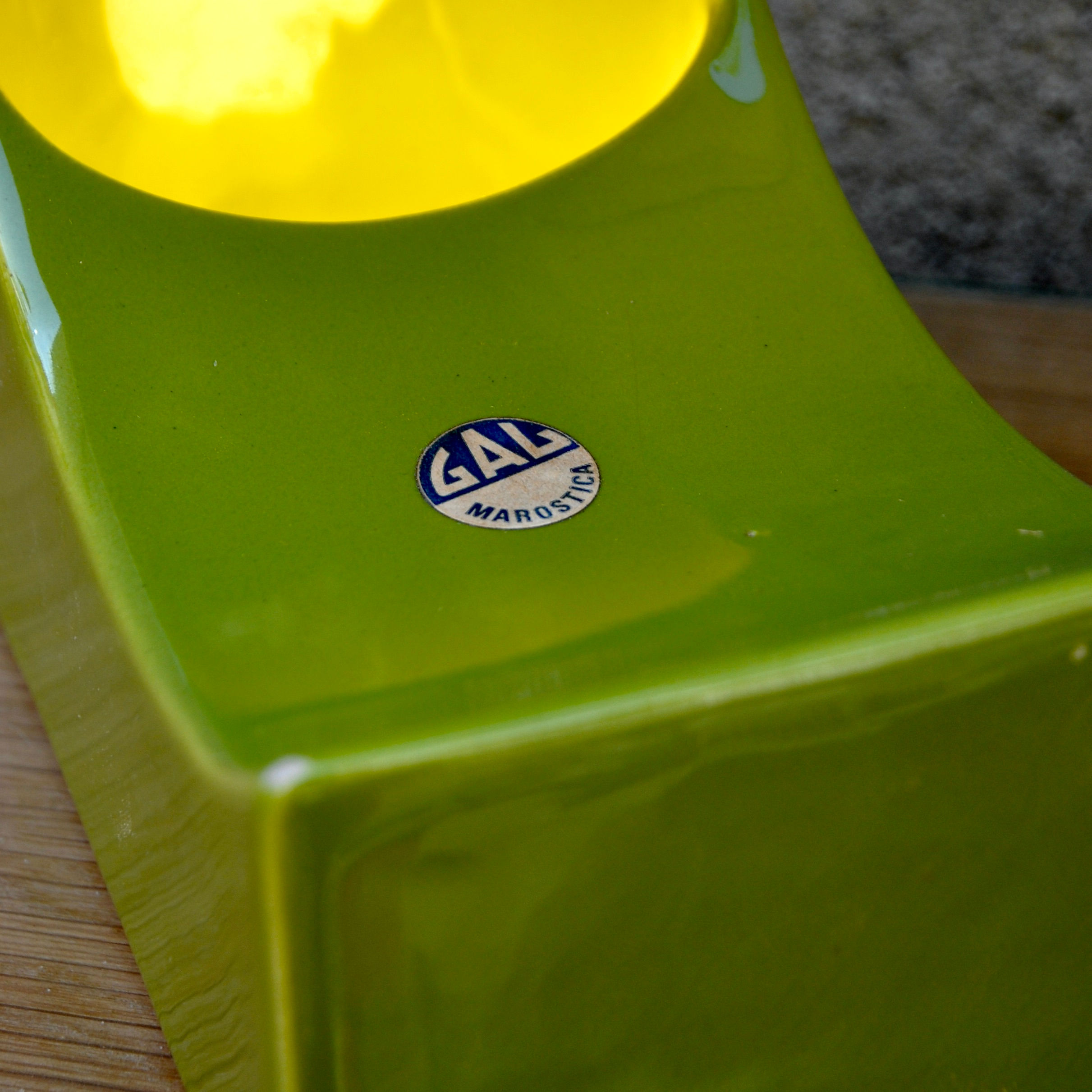 Lampe verte italienne