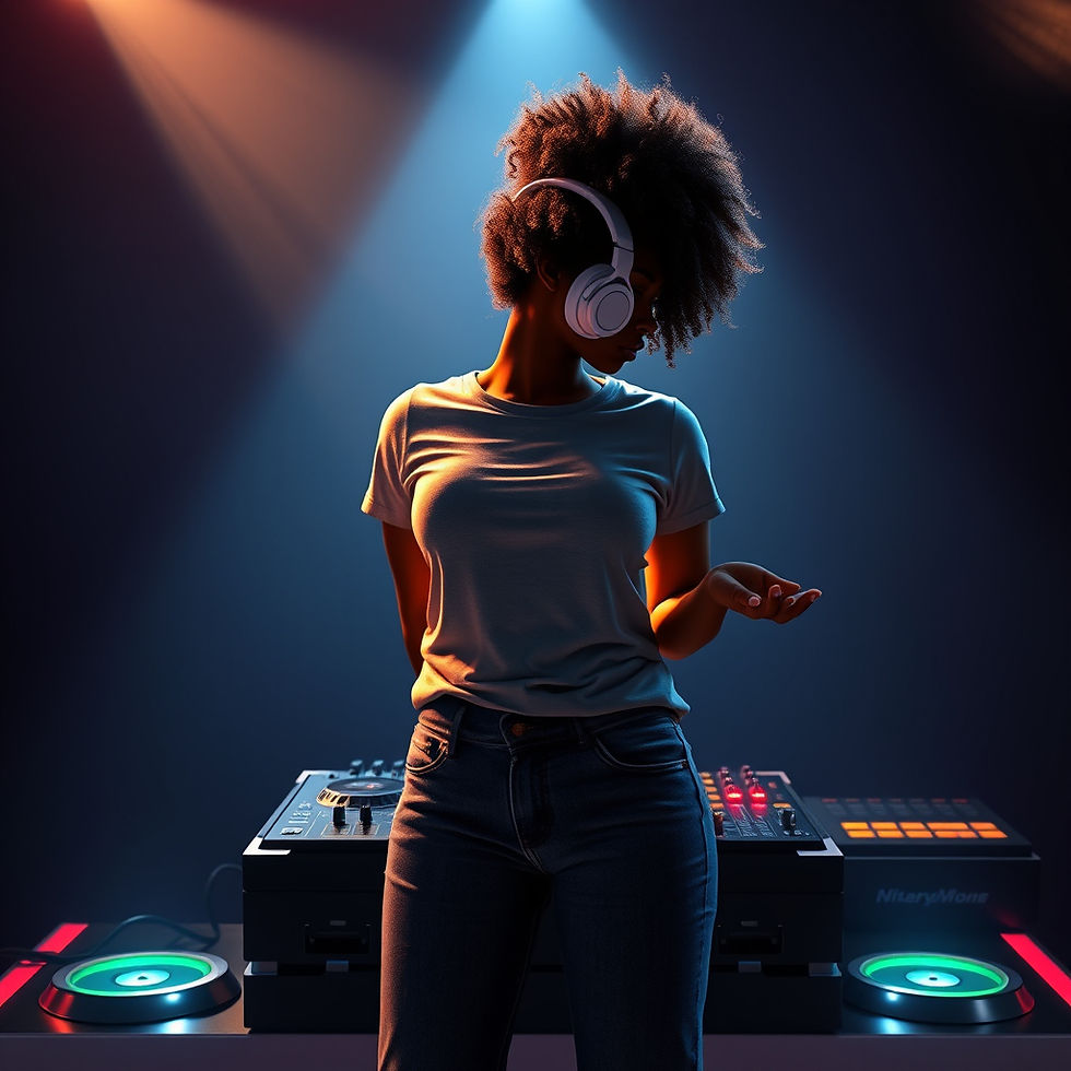 african american voluptuous body female silhouette with natural curly hair wearing grahic