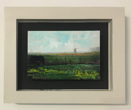 1 Yes is Another Country III, Acrylic on digital photograph on board (float framed) 8x10,
