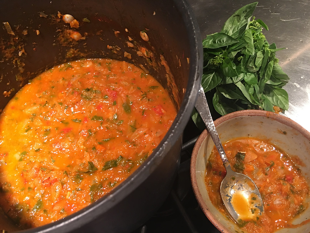 Summer Herb and Veggie Soup