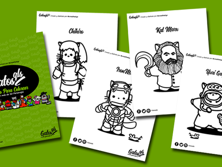 Libro de GatosQls para colorear (GRATIS)