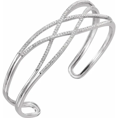 criss cross cuff bracelet