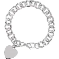 heart charm bracelet