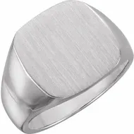 Silver signet ring