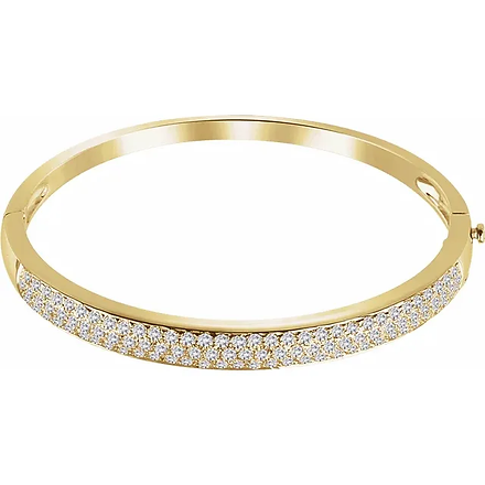 diamond covered bangle