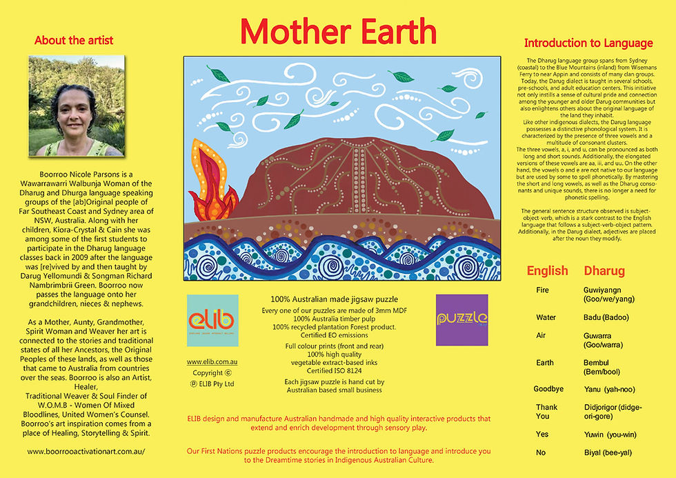 Thumbnail: MOTHER EARTH PUZZLE SIZE A4