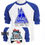 Thumbnail: DEF LEPPARD 80 TOUR MEN'S BASEBALL BLUE SLEEVE SM-3XL T-464