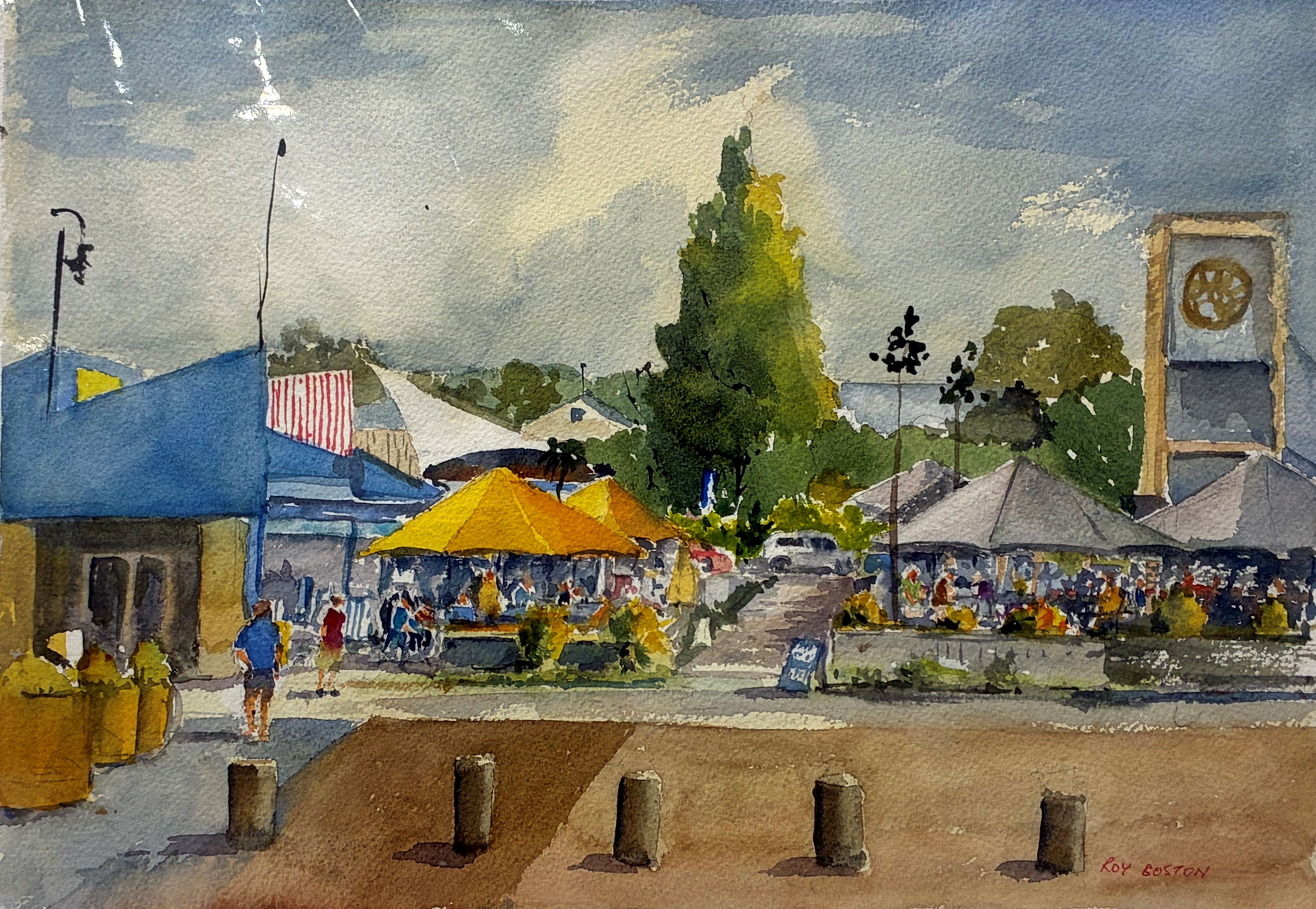 Lunch At Mapua 1 by Roy Boston