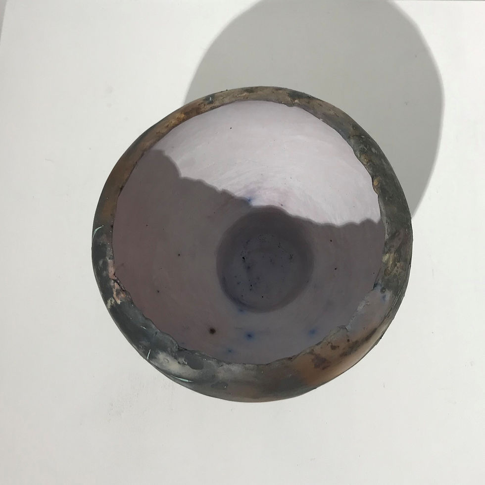 Thumbnail: Saggar Fired Bowl, Small by Sandra McLintock