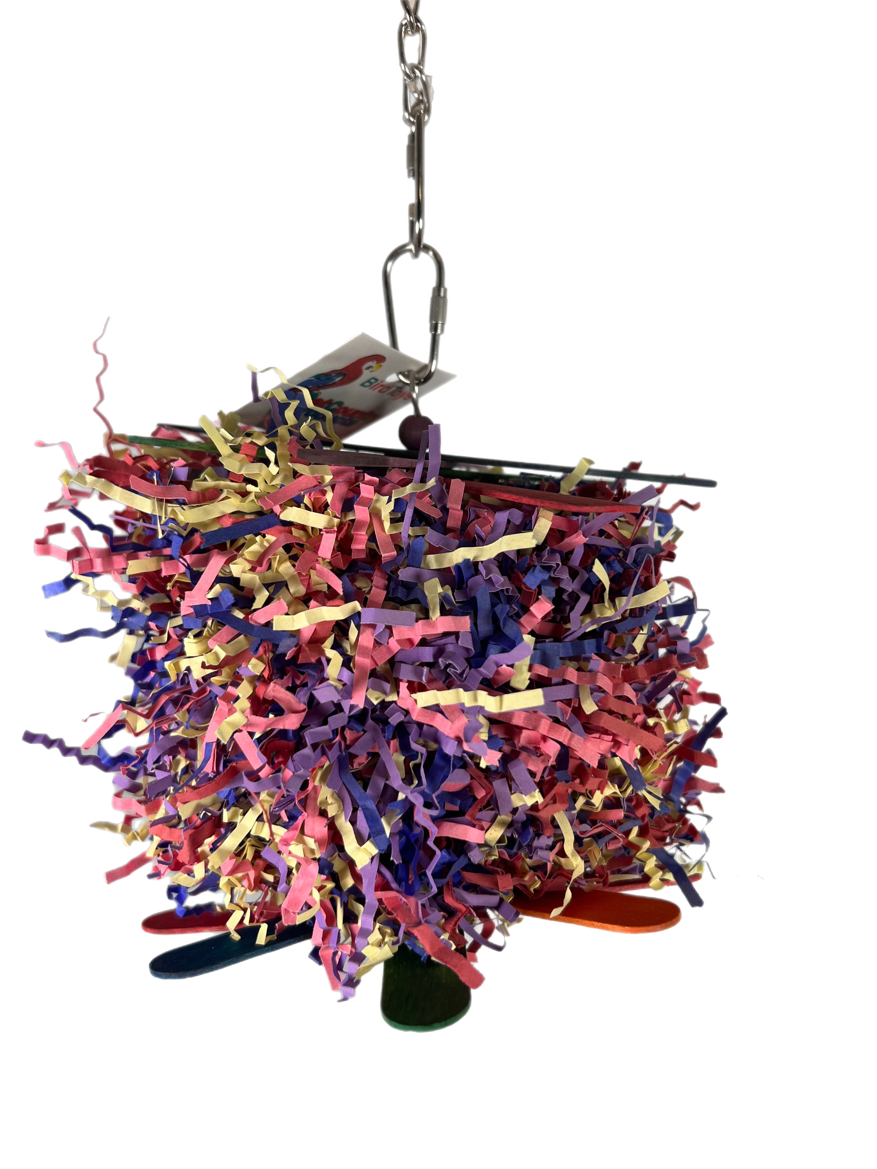 Confetti bird toy