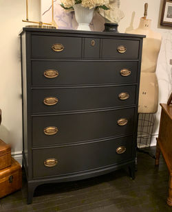 Vintage Painted Malcolm Tallboy