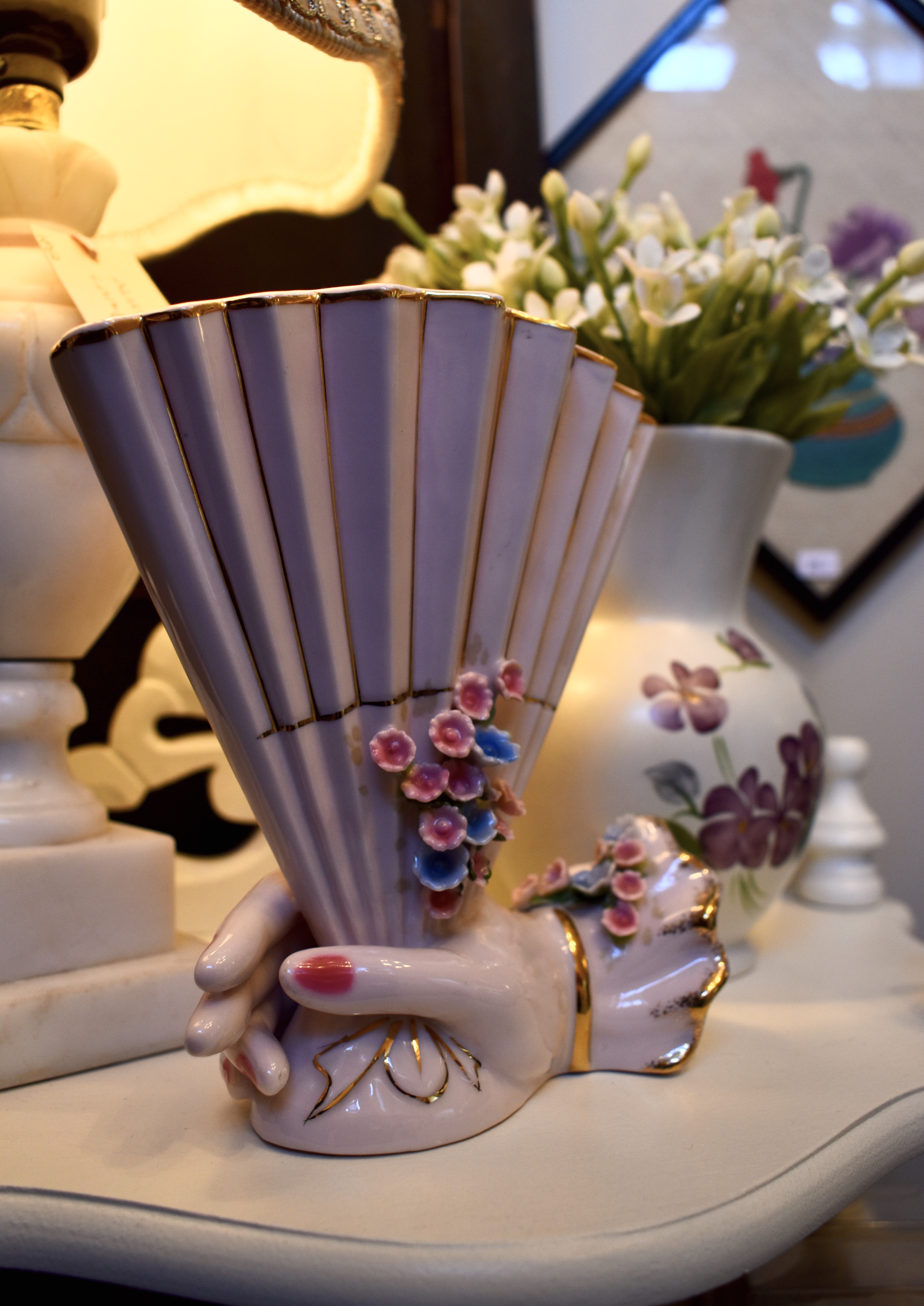 Vintage Fan Vase