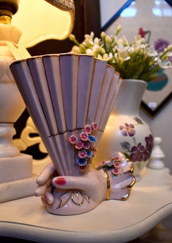 Vintage Fan Vase