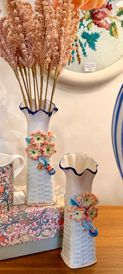 Vintage Floral Bud Vases