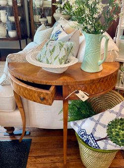 Very Unique 1/2 Round Side Table
